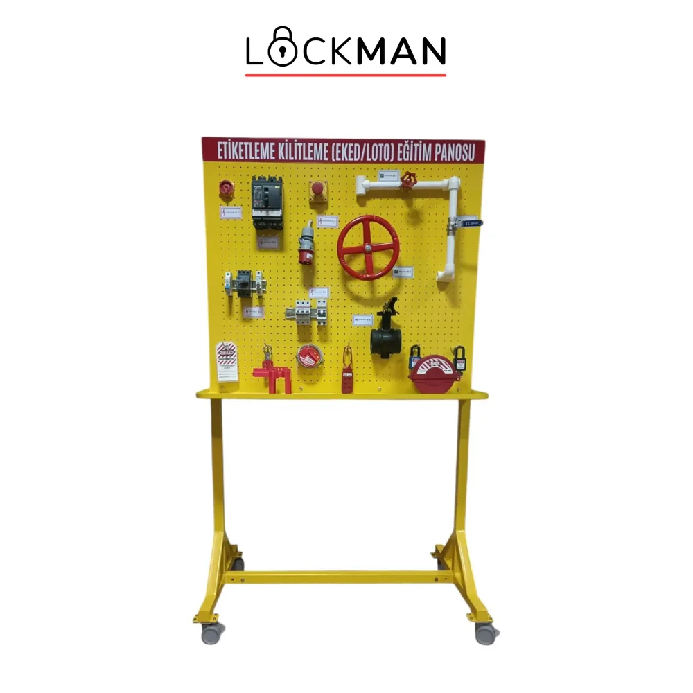Duvara Monte Edilebilen EKED/LOTO Eğitim Simülatörü - Enerjisiz