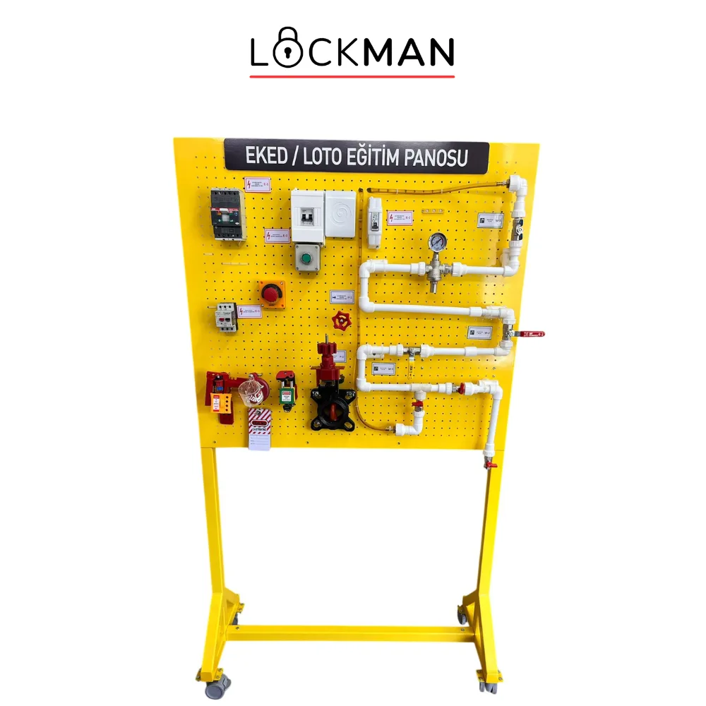Enerjili-Canlı EKED/LOTO Eğitim Simülatörü - 100 cm * 90 cm
